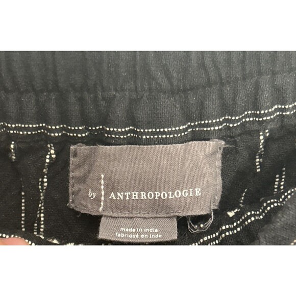 Anthropologie the essential beach pant size XS Black White Pull On elastic Waist - Picture 3 of 4